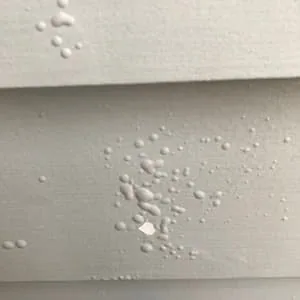 Bubbles lifting off the surface, sometimes with water behind them.